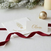 くるみパーソナライズされた割り箔押しナプキン 箔ナプキン