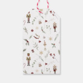 くるみモダンクラッカーメリークリスマスフォトタイポグラフィ ギフトタグ (裏面)