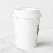 くるみモダン割りカーハッピーホリデーカスタムクリスマス 紙コップ (右)