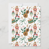 くるみモダン割りクリスマスボウリボン写真フレーム シーズンカード (裏面)