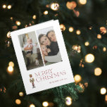 くるみモダン割りメリークリスマス2家族写真 カード<br><div class="desc">祝Nutcracker Merry Christmas 2フォトタイポグラフィカードモダンで休日のシーズン！このカー素晴らしドは、豊かなブルゴーニュ色のフェスティバルタイポグラフィを背景に美しい水色のナツクラッカーを備えている。あなたのカードを本当に作るために2つの家族の写真と家族の名前をパーソナライズユニーク。カードを開くと伝統的、クラシックのナツクラッカーキャラクター、フェスティバルの贈り物、季節の色などの休日の要素がポップ・アートのあなたの受信者に出てくる。あなた忘れのメッセージや名前を内部に追加しなパーソナライズされたいようにしなさい。Nutcracker Merry Christmas 2フォトタイポグラフィカードを送信しモダンて、このホリデーシーズンを特別に作る！一致連絡製品の設計者。一致する製品の私たちのトレンディーコレクションで家族のスタイルを高める： https://www.zazzle.com/collections/119515575371891624 Copyright berryデザイン,  all rights reserved.</div>