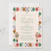 くるみモダン割りリボンのクリスマスパーティー シーズンカード (正面)