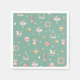 くるみモダン割り女の子バースデーパーティー スタンダードカクテルナプキン