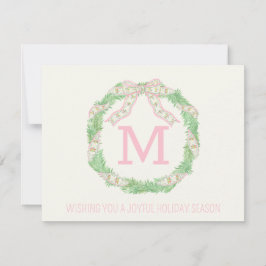 くるみ企業の割りコケットクリスマスリース ノートカード