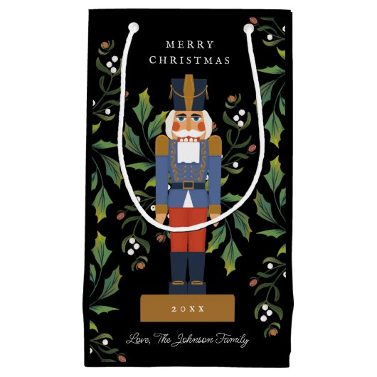 くるみ伝統的クラッカーホリデイ スモールペーパーバッグ (正面)