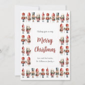 くるみ伝統的割りクリスマスホリデーカード シーズンカード (正面)