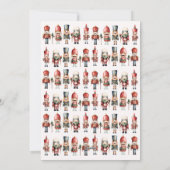 くるみ伝統的割りクリスマスホリデーカード シーズンカード (裏面)