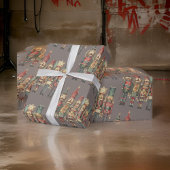 くるみ伝統的割り兵士チューペブラウン ラッピングペーパー