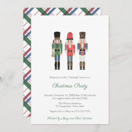 くるみ伝統的割り家族クリスマスパーティー 招待状