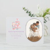 くるみ割りΚαλά Χριστούγενναフォトグリーティングカード 招待状 (スタンド正面)