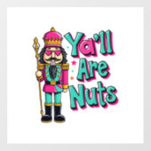 くるみ割りおもしろいクリスマス ウィンドウサイン (シート)