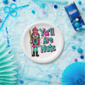 くるみ割りおもしろいクリスマス ペーパープレート (パーティー)