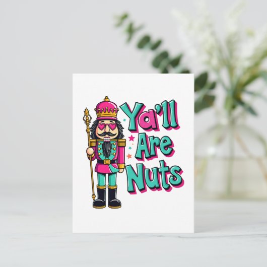 くるみ割りおもしろいクリスマス ポストカード (スタンド正面)