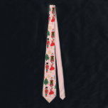 くるみ割りおもしろいピンクのクリスマス ネクタイ<br><div class="desc">くるみ割りおもしろいピンクのクリスマスネックタイ</div>