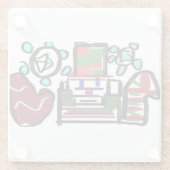 くるみ割りおもしろい ガラスコースター (裏面)