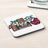 くるみ割りおもしろい コースター (左側)