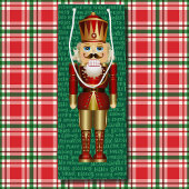 くるみ割りとクリスマスの言葉の高さ ワインギフトバッグ