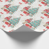 くるみ割りとクリスマスツリー ラッピングペーパー (角)