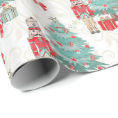 くるみ割りとクリスマスツリー ラッピングペーパー (ロールコーナー)
