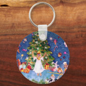 くるみ割りと木 キーホルダー (正面)