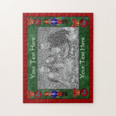 くるみ割りのオーナメントの休日あなたの写真 ジグソーパズル (縦)