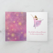 くるみ割りのクララの休日の挨拶状 シーズンカード (内部)