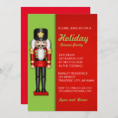 くるみ割りのクリスマスのパーティの招待状 招待状 (正面/裏面)