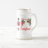 くるみ割りのクリスマスステイン ビールジョッキ (正面右)