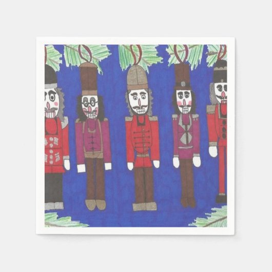 くるみ割りのクリスマス スタンダードカクテルナプキン (正面)