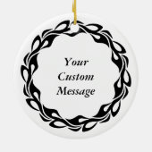 くるみ割りのジンジャーブレッド セラミックオーナメント (裏面)