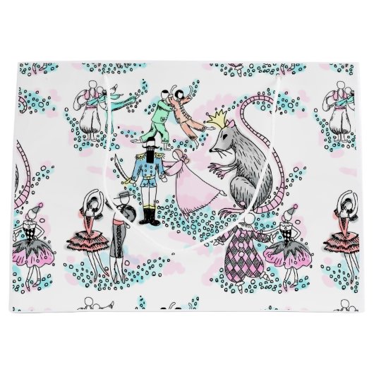 くるみ割りのバレエのギフトバッグ ラージペーパーバッグ (正面)