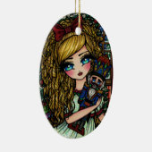 くるみ割りのバレエの女の子のクリスマスのオーナメント セラミックオーナメント (右)