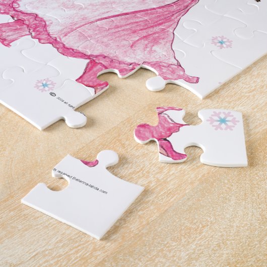 くるみ割りのバレエのTwitt美しいクララ ジグソーパズル (側面)