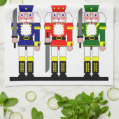 くるみ割りの休日のクリスマスのふきん キッチンタオル (折り畳み)