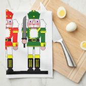 くるみ割りの休日のクリスマスのふきん キッチンタオル (四つ折り)