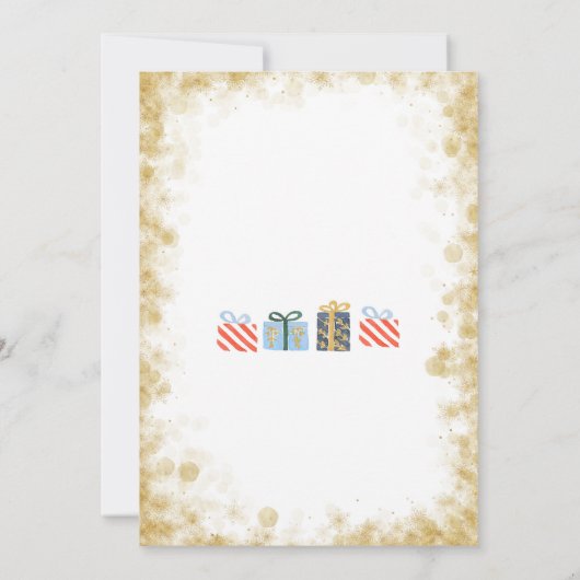 くるみ割りの冬の誕生日の男の子の招待状 招待状 (裏面)