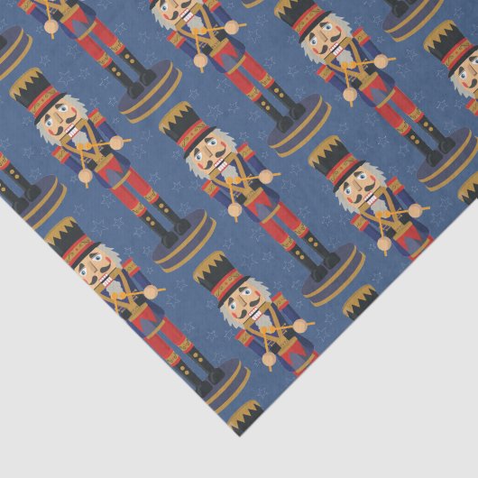 くるみ割りの戦わない兵隊のドラマーの青パターン 薄葉紙 (詳細)