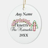 くるみ割りの花 セラミックオーナメント (左)