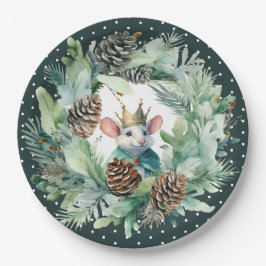 くるみ割りをテーマにしたクリスマス誕生日 ペーパープレート