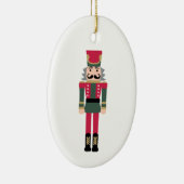 くるみ割りイラストレーションクリスマスデザインクラシックC セラミックオーナメント (右)
