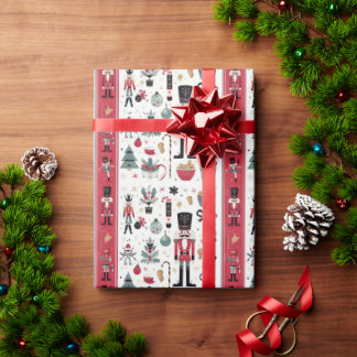 くるみ割りエレガンス:フェスティバルギフトラッピング紙 ラッピングペーパー