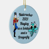くるみ割りオーナメント – 兵士とトンボ セラミックオーナメント (右)