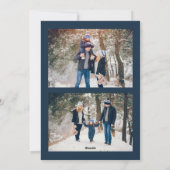 くるみ割りカスタムフォトホリデーカード シーズンカード (裏面)