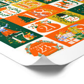 くるみ割りカレンダクリスマスサインポスター ポスター (角)