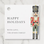 くるみ割りカーハッピーホリデーズクリスマスギフトタグ フェイバータグ (正面)