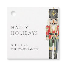 くるみ割りカーハッピーホリデーズクリスマスギフトタグ