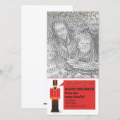 くるみ割りカーハッピーホリデー、フォトカードテンプレート シーズンカード (正面/裏面)