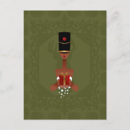 くるみ割りカーホリデーギフトクリスマスポストカード シーズンポストカード