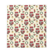 くるみ割りカーホリデークリスマス ノートパッド (正面)