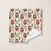 くるみ割りカーホリデークリスマス バスタオルセット (ウォッシュタオル)